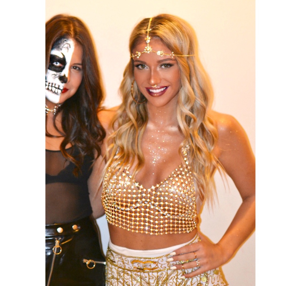 *WORN ONCE* Jeweled Halter Top